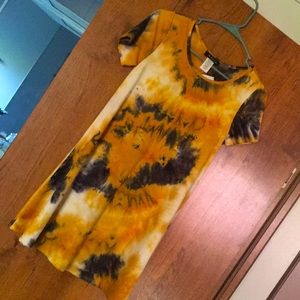 Sunflower tie dye dress
